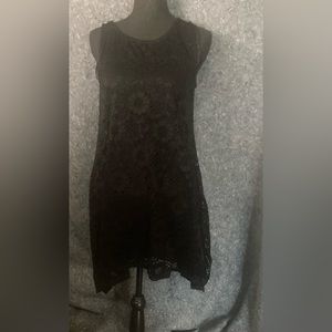 Robbie Bee Dress Fit & Flare Sleeveless Lined Black Size 8